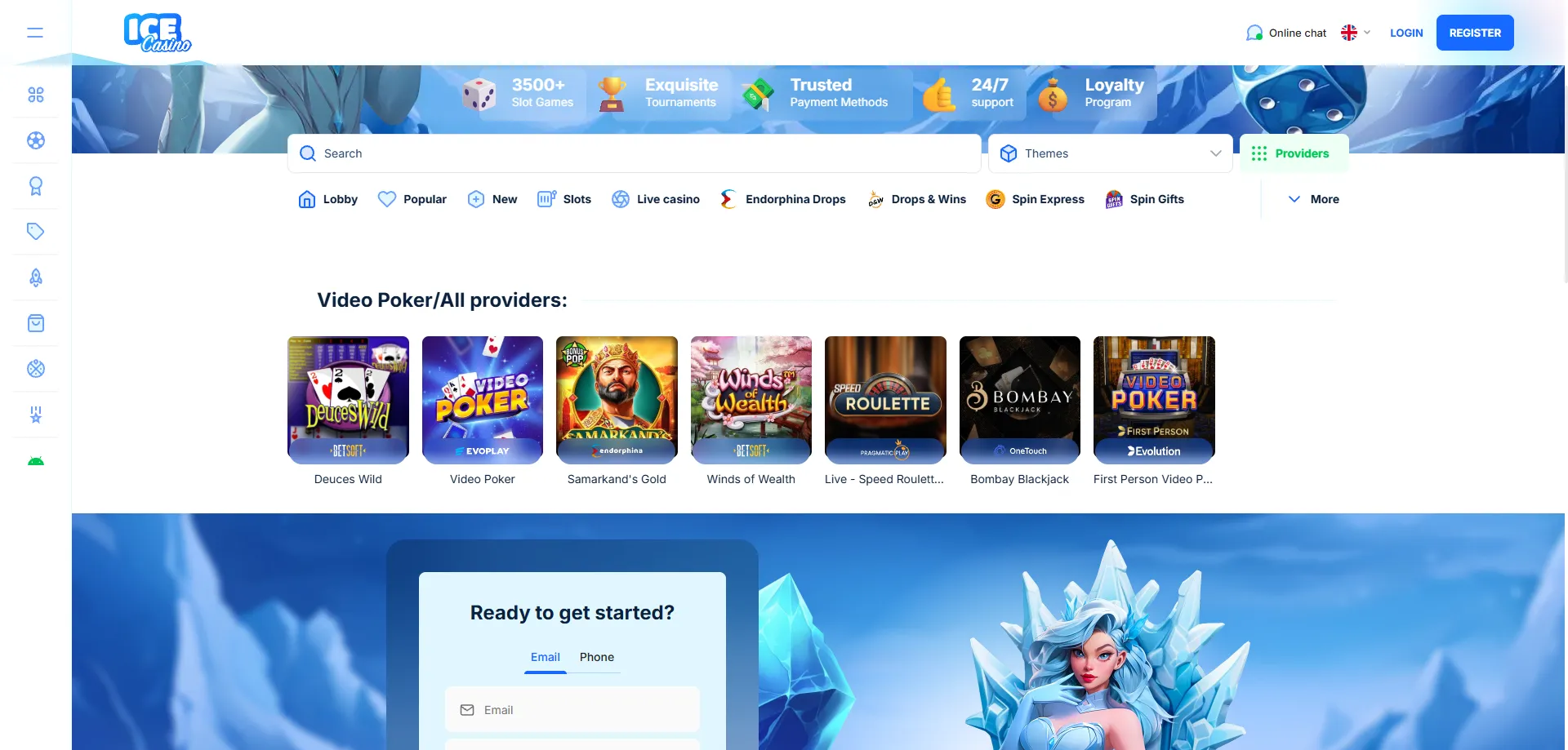 Provedores de software do ice casino — Play'n GO, Pragmatic Play e mais